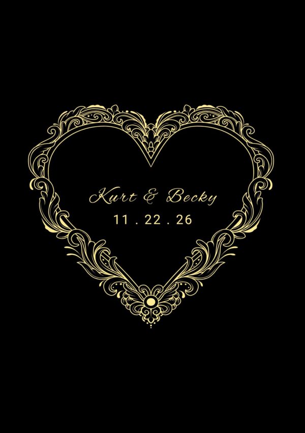 Black Wedding Passport Set - Image 6